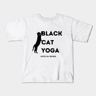 Black Cat Yoga Lititz Kids T-Shirt